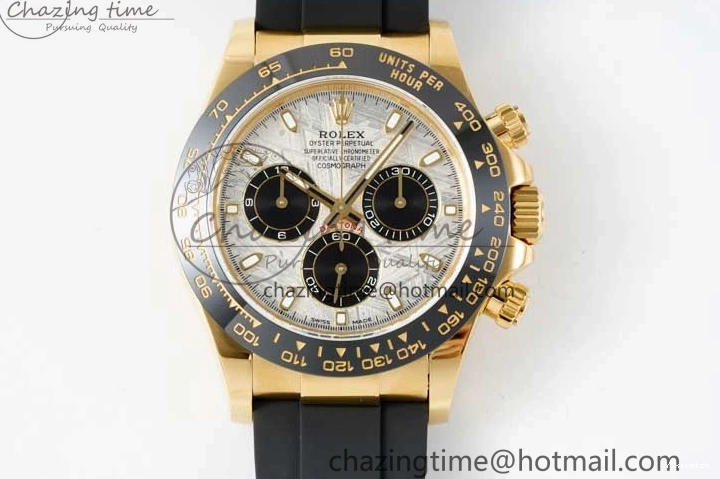 Dial 1:1 Strap Oysterflex Daytona Edition QF 116518 Rubber Best SA4130 on Meteorite 0706